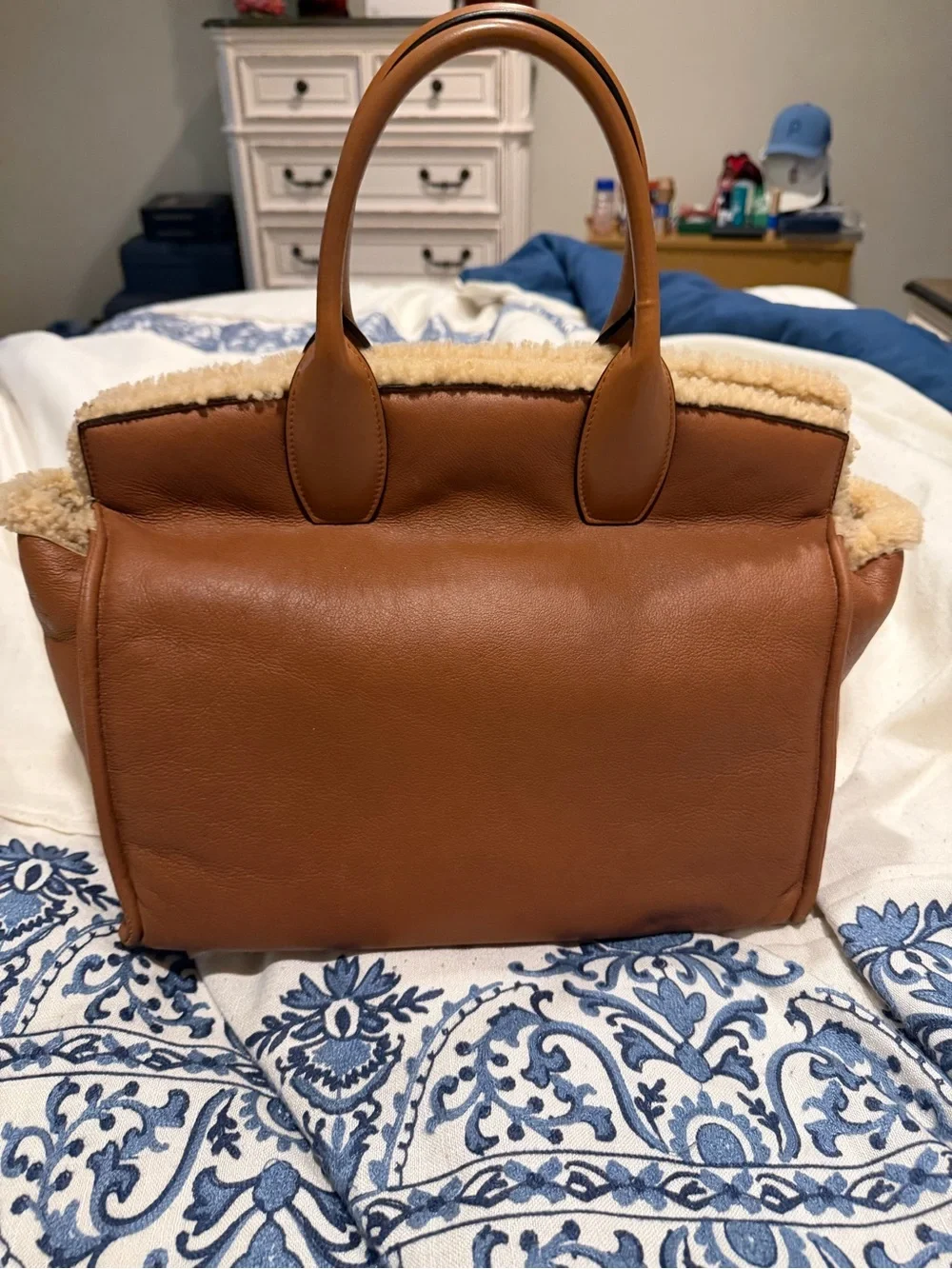 Salvatore Ferragamo Shearling Tote